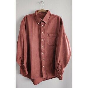 Burberry London Red Gingham 100% Imported Cotton Button Down Shirt Size XXL